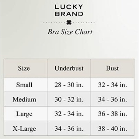 Lucky Brand Ribbed Seamless Comfort Bra Size Large Cream/Tan - Picture 5 of 15